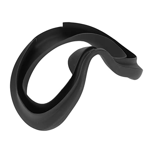 Jinyi Máscara de Ojos de Silicona Negra, Resistente Al Sudor, Cómoda Al Tacto, Gafas de Realidad Virtual, Parches para los Ojos para el Hogar