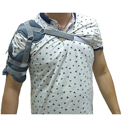 JMung Hombrera Soporte Ortopedica Ajustable Hombro Apoyo Lesiones - Ambos Derecha e Izquierda - Dislocado AC Articulación, Bursitis y Tendinitis Hombro,Azul