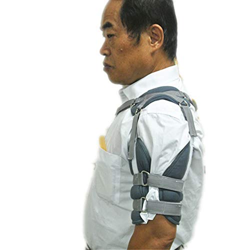 JMung Hombrera Soporte Ortopedica Ajustable Hombro Apoyo Lesiones - Ambos Derecha e Izquierda - Dislocado AC Articulación, Bursitis y Tendinitis Hombro,Azul