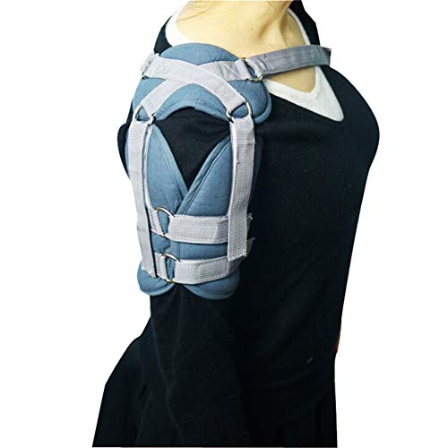 JMung Hombrera Soporte Ortopedica Ajustable Hombro Apoyo Lesiones - Ambos Derecha e Izquierda - Dislocado AC Articulación, Bursitis y Tendinitis Hombro,Azul