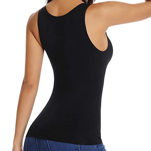 Joyshaper Camisola de Compresión con 2 Sujetador Separable Chaleco Sin Mangas Tank Top para Mujer