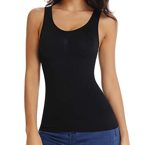 Joyshaper Camisola de Compresión con 2 Sujetador Separable Chaleco Sin Mangas Tank Top para Mujer