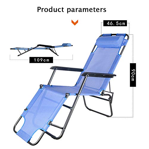 JTYX Sillas Plegables Oficina de Doble Uso Hogar Acampar al Aire Libre Ocio Sillón Hospital Hospital Que acompaña la Cama Plegable