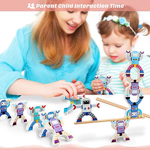 Juego apilamiento Madera, Tiray Ledy educativos Hercules Acrobatic Troupe Interlock Toys, Juegos de Bloques de Equilibrio Juguetes para niños pequeños para niños de 3 4 5 6 años Niños