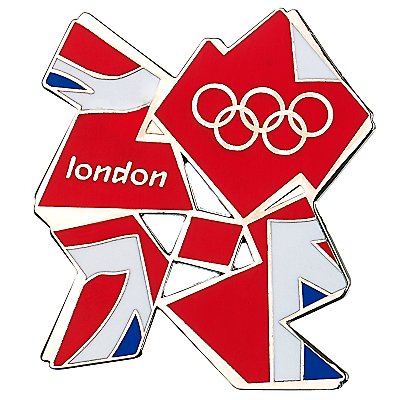 Juego de 2 imanes de metal con diseño de Jack & ParalOlympics de Londres 2012 para frigorífico, diseño oficial de los Juegos Olímpicos y Paralímpicos de Londres 2012 + llavero oficial de tenis y fútbol