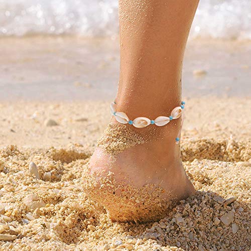 Juego de 20 Piezas Pulsera Tobillera de Tortuga Estrella de Mar Hilo Ondulado Pulsera de Amistad Ajustable Hecha a Mano Pulsera Trenzada Bohemia Artesanal de Playa para Mujer Niña