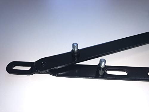 Juego de Dos bisagras con Doble pistón para canapé, Exclusiva con 4 Amortiguadores incluidos, Especial para canapés con colchones Pesados 150cm