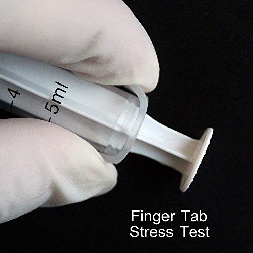 Juego de jeringas 5ml Luer Lock Jeringas 18Ga 1.5 '' Tapas de almacenamiento de aguja de punta roma - Aplicador de pegamento, dispensador de aceite (paquete de 10)