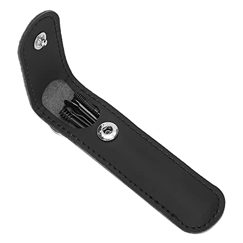 Juego de Limpiador de Cera para Orejas, Eficiente Y Minucioso con Acero Inoxidable de Alta Calidad para Limpiar la Suciedad del Canal Auditivo para la Mayoría de las Personas(negro)