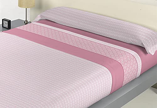 Juego De Sabanas Pirineo Doble Cara Aradi Coral Cama 135