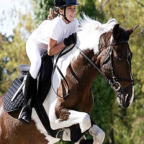 Juego De Sillas De Caballo Western Saddle Piel De Vaca Nylon Western Saddle Full, Juego Adecuado para Caballo De Más De 1,5 Metros, Marrón