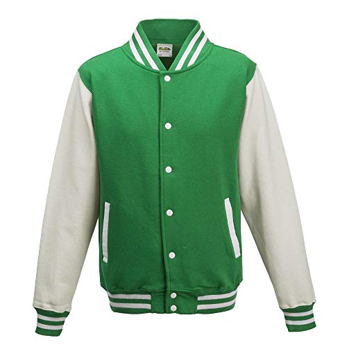 Just Hoods - Chaqueta - cuello mao - Manga Larga - Opaco - para hombre Jet Black/White Talla:extra-large