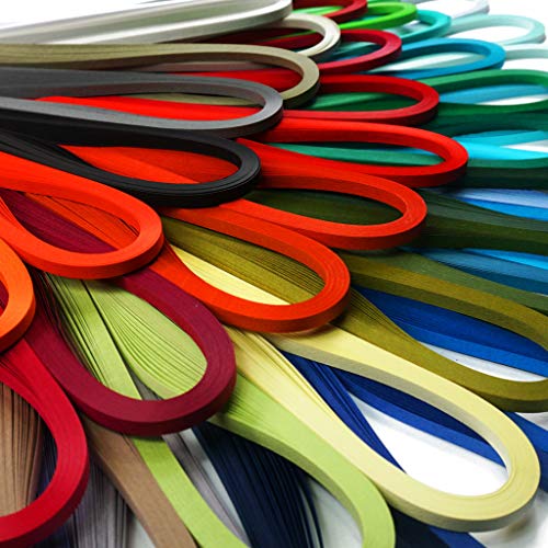 JUYA Quilling Conjunto de Papel por Tant 72 colores y 72 paquetes, ancho de papel 3 mm