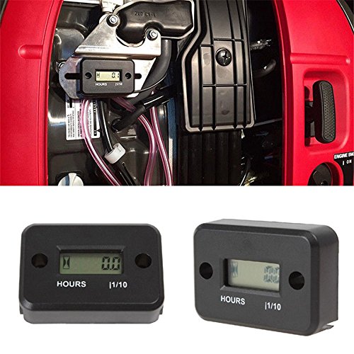JZK Impermeable cronometro contador digital temporizador para motocicleta bicicleta barco motonieve cortacésped tractor camión