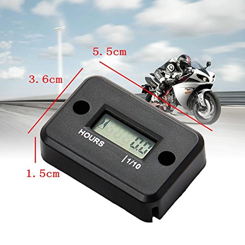 JZK Impermeable cronometro contador digital temporizador para motocicleta bicicleta barco motonieve cortacésped tractor camión