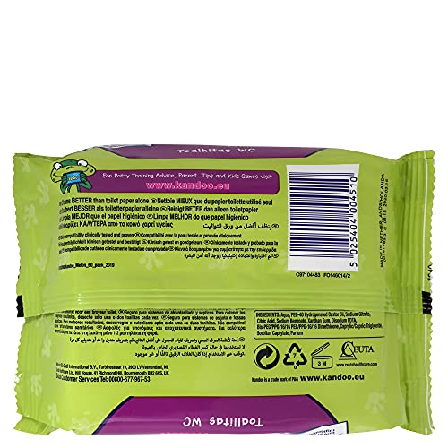 Kandoo Toallitas Humedas Melón 1 X, 60 Unidad