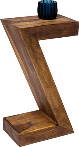 Kare Design Mesa Authentic Z, Marrón, 55x30x20cm, Madera, 20x30x55cm