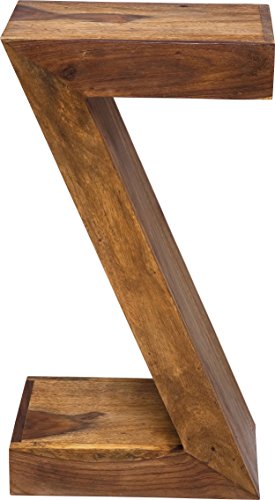 Kare Design Mesa Authentic Z, Marrón, 55x30x20cm, Madera, 20x30x55cm