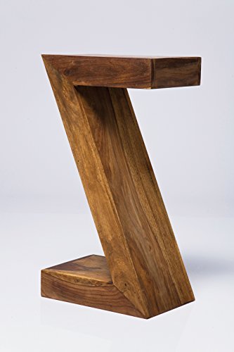 Kare Design Mesa Authentic Z, Marrón, 55x30x20cm, Madera, 20x30x55cm