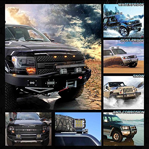 KAWELL cañón de lado doble LED cubo 45 W LED luz de trabajo Off road LED luz brillante para SUV camión coche