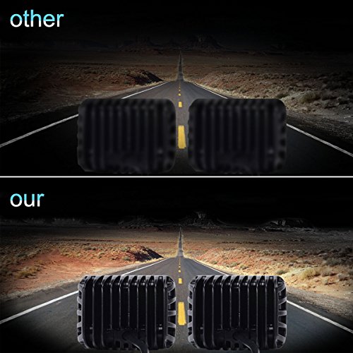 KAWELL cañón de lado doble LED cubo 45 W LED luz de trabajo Off road LED luz brillante para SUV camión coche