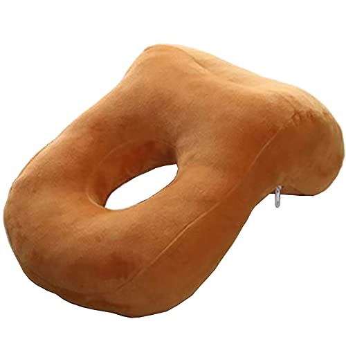 KCCCC Almohada de Viaje Almohada Mentira Almohada niños Almuerzo Rotura Almohada Oficina Mentira Dormir Almohada para Avión, Oficina (Color : Brown, Tamaño : One-Size)