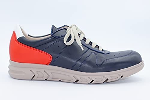Keelan 3876 Deportivos P-Tech y Goma Látex de Piel Fabricado en España Hombre (Marino, 43)
