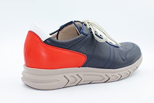 Keelan 3876 Deportivos P-Tech y Goma Látex de Piel Fabricado en España Hombre (Marino, 43)