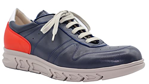Keelan 3876 Deportivos P-Tech y Goma Látex de Piel Fabricado en España Hombre (Marino, 43)