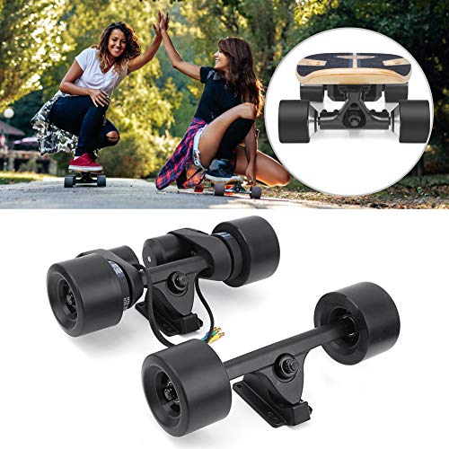 Keenso Rueda de Grupo de Motor de Scooter eléctrico, Accesorio de Scooter eléctrico, Correa de Engranaje Externo de Doble accionamiento, Grupo de Motor Dual