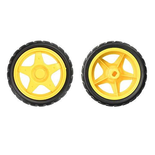 KeeYees L298N Tarjeta de Controlador de Motor Módulo de Control de Motor Paso a Paso Puente Doble H con Motor de CC y Rueda para Inteligente Automóvil Compatible con Arduino