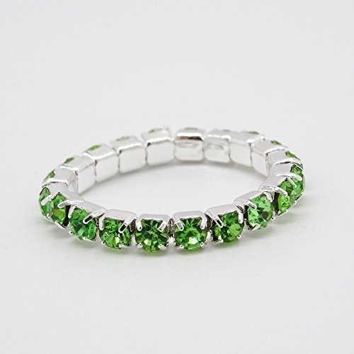 keland Toe rings 12 unids elástico cristalino toe ring color mezclado al por mayor cuerpo pie anillo joyería bolsa (colorful)