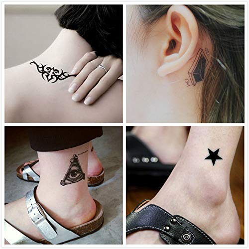 Keleily Tatuajes Temporales Adultos 30 Hojas Tatuajes Falsos Temporales para Brazos, Piernas, Cara, Escorpión, Cabeza de Lobo, Dragón, Cabeza de Calavera, Espada, Tribu