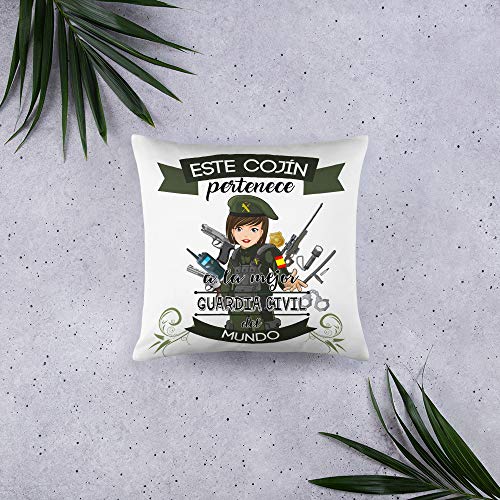 Kembilove Cojín Decorativo de la Mejor Guardia Civil del Mundo – Cojines Decorativos para Profesionales – Ultra Suaves y Cómodos Guardias Civiles – Decoración Habitación o la Sala de Estar