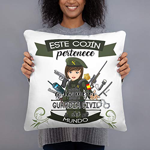 Kembilove Cojín Decorativo de la Mejor Guardia Civil del Mundo – Cojines Decorativos para Profesionales – Ultra Suaves y Cómodos Guardias Civiles – Decoración Habitación o la Sala de Estar