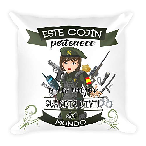 Kembilove Cojín Decorativo de la Mejor Guardia Civil del Mundo – Cojines Decorativos para Profesionales – Ultra Suaves y Cómodos Guardias Civiles – Decoración Habitación o la Sala de Estar