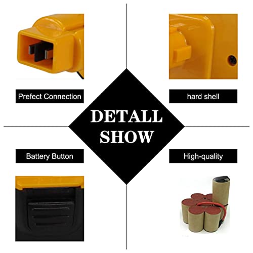 Kengdor 12V 3.0Ah Batería de Repuesto para Dewalt Ni-MH DC9071 DE9071 DE9072 DE9074 DE9075 DE9037 DE9501 DW9071 DW9072 152250-27 397745-01