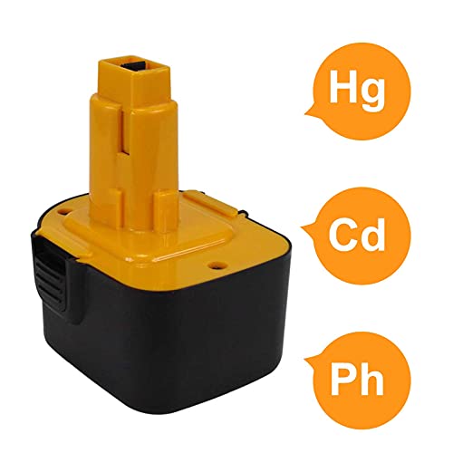 Kengdor 12V 3.0Ah Batería de Repuesto para Dewalt Ni-MH DC9071 DE9071 DE9072 DE9074 DE9075 DE9037 DE9501 DW9071 DW9072 152250-27 397745-01