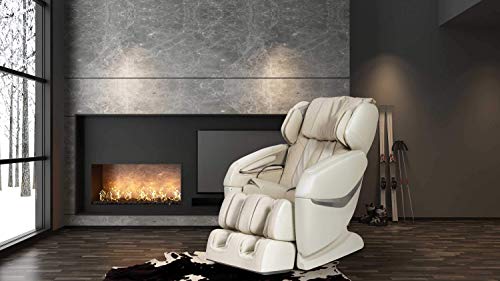 KENSHO® Sillón de Masaje - Beige (Modelo 2021) - Presoterapia con Aire, Reflexoterapia de pies, Termoterapia de Espalda, Gravedad y Espacio “Cero”, Sonido Envolvente 3D, Bluetooth