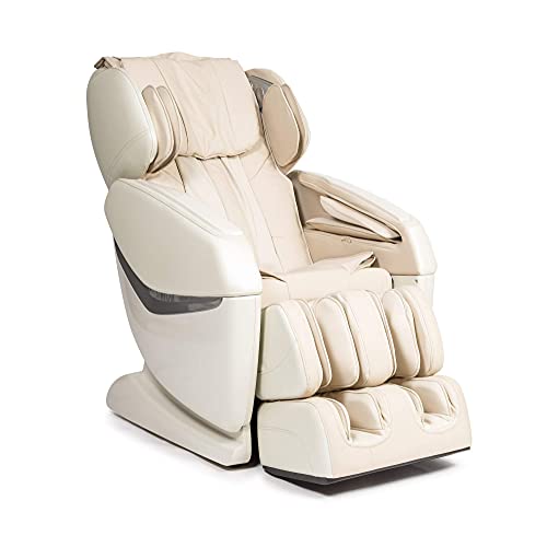 KENSHO® Sillón de Masaje - Beige (Modelo 2021) - Presoterapia con Aire, Reflexoterapia de pies, Termoterapia de Espalda, Gravedad y Espacio “Cero”, Sonido Envolvente 3D, Bluetooth