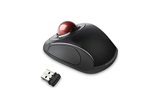 Kensington Trackball Mouse - Ratón Orbit Mobile ergonómico móvil inalámbrico TrackBall con desplazamiento táctil, diseño ambidiestro y seguimiento óptico - Certificado para funcionar con Chromebook