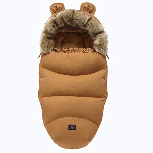 KERDEJAR Saco de Dormir para bebé, Saco de Dormir para Cochecito de bebé, Sacos cálidos de Invierno, Bata para Silla de Ruedas Infantil, Sobres, Saco de Dormir, Leopardo