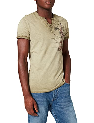 KEY LARGO Weapon Button Camiseta, mil.Green (1502), XL para Hombre