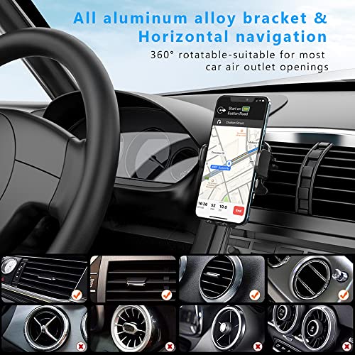 Kikedorly Cargador Inalámbrico Coche,Wireless Car Charger Soporte Móvil con Carga Rápida Qi de iPhone 13/12 Pro MAX Mini 11/XS MAX/XR/8/7,Galaxy S20/S10/P20 Note 9/S9 y Otros