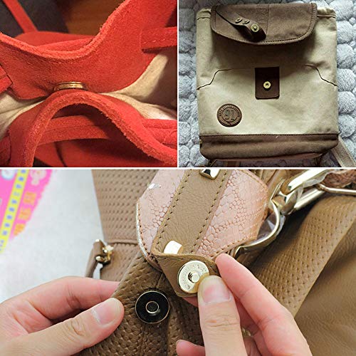 KiKiHong 20 Conjuntos Botónes Magneticos Cierre Magnetico Bolso para Bolsos, Costura, Artesanía, Ropa, DIY Arte de Costura