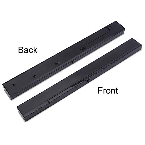 KIMILAR Inalámbrico Barra De Sensor Compatible con Nintendo Wii / Wii U Barra de Sensores de Infrarrojos con 4 * AAA Pilas y 1 Soporte Transparente, [Video Game] -Negro [video game]