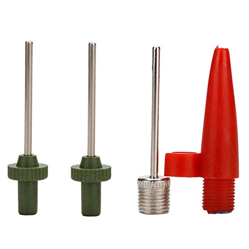 Kit Agujas de Inflar con 9 Agujas 3 Boquilla y 3 Adaptador de Válvula para Baloncesto Voleibol Pelota de Yoga Y Otros Inflables, Kit hinchar de 15 Piezas