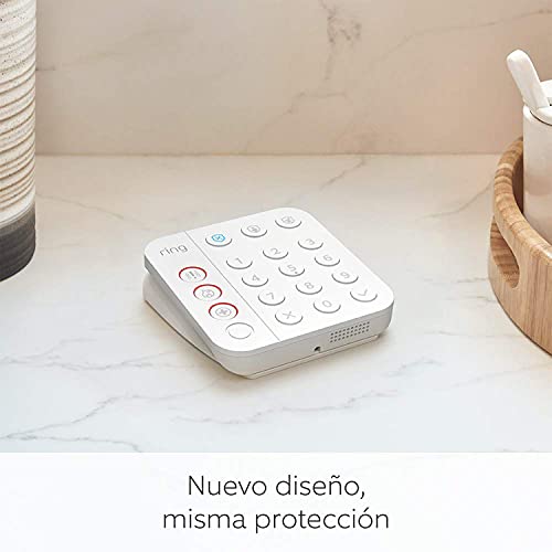 Kit de 5 piezas Ring Alarm de Amazon (2.ª generación) con Ring Indoor Cam | Sistema de seguridad para el hogar y con vigilancia asistida opcional, sin compromisos a largo plazo