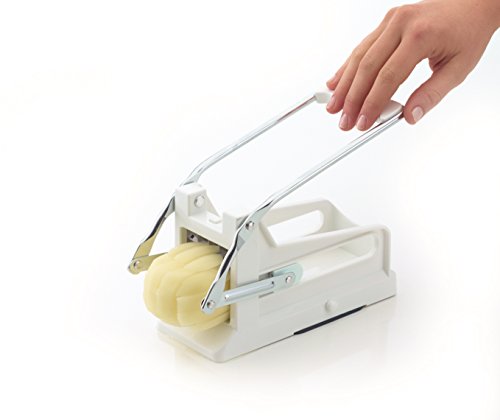 Kitchen Craft KCBB882 - Cortador de patatas fritas con hoja de acero inoxidable, Blanco