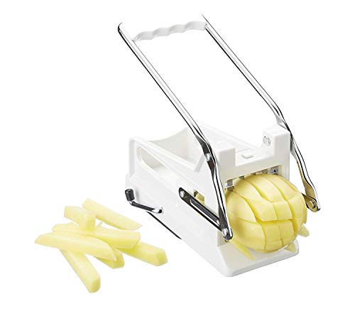 Kitchen Craft KCBB882 - Cortador de patatas fritas con hoja de acero inoxidable, Blanco